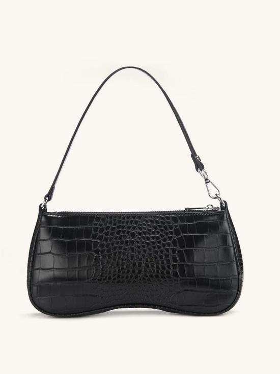 JW PEI Handbags - JW PEI Black Croc-Embossed Shoulder Bag - Women